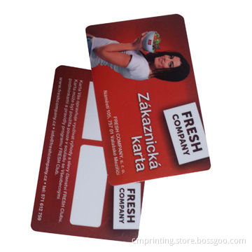 IC card, printed PVC card with chip, full color printing, glossy surface